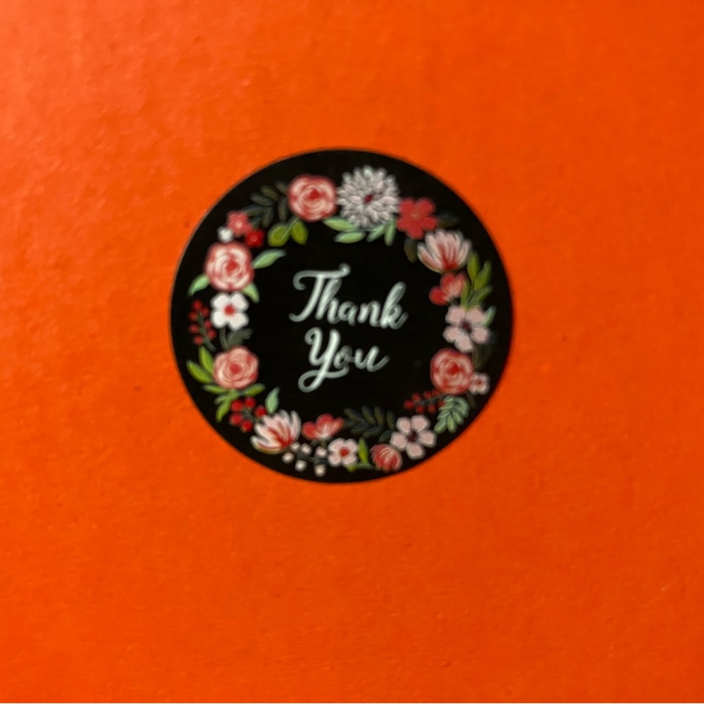 New roll 500 1” Thank you stickers - Picture 2 of 3
